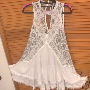 Free People White Lace Dress